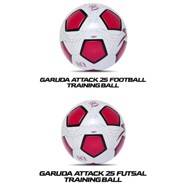 Bola Sepak dan Bola Futsal Specs Garuda Attack 25 Training FB FS - White Blood Red - Original