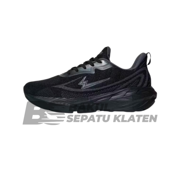 Sepatu Lifestyle Sneakers Eagle Solace - Original - Outdoor - Sepatu Casual - solace hitam/hitam, 39
