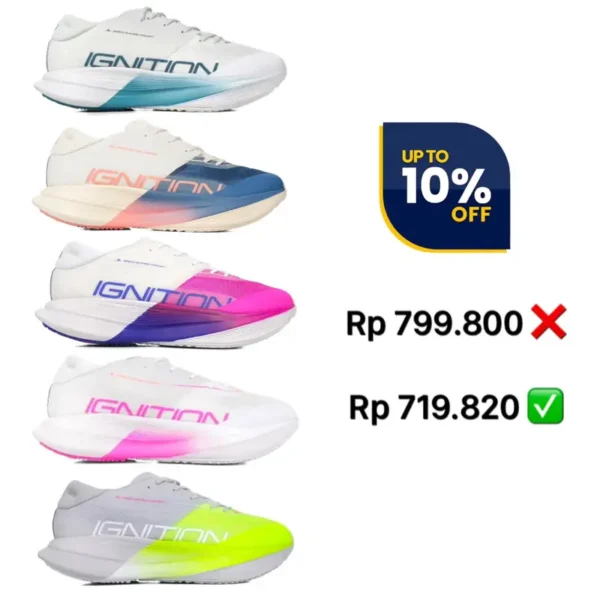 Sepatu Lari Running Specs Ignition Streak Sv Subs1 - Original - Outdoor - Sepatu Lari Pria dan Wanita - Sepatu Lari Specs Original